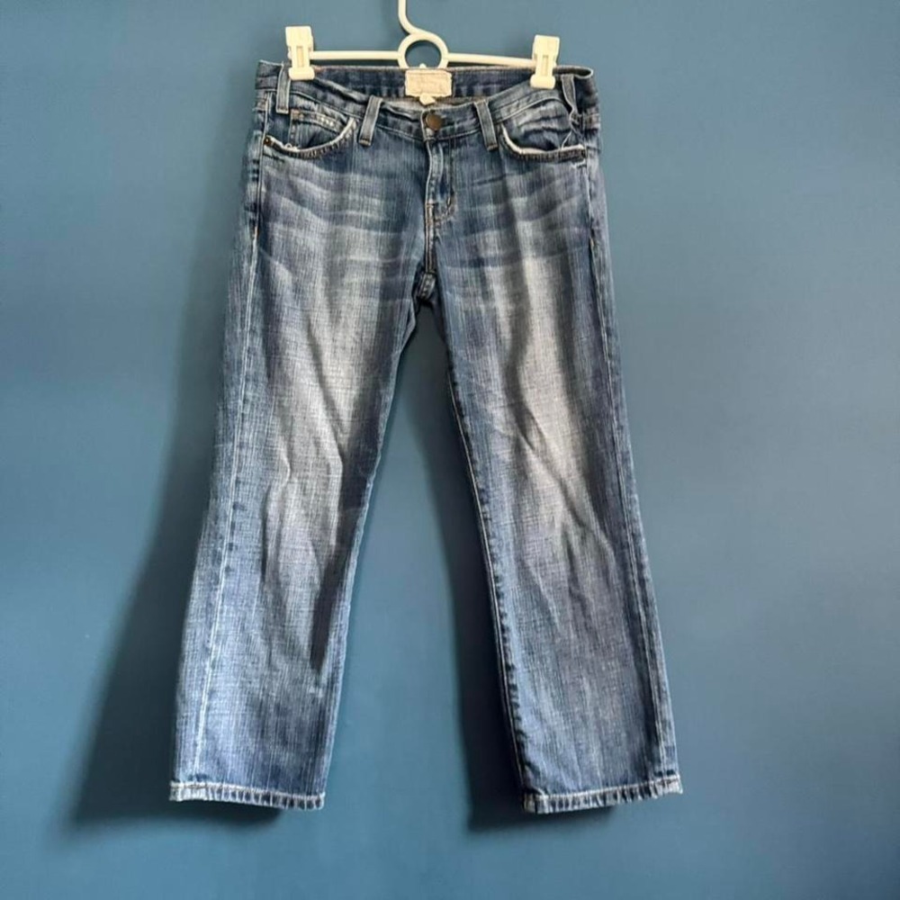 Current Elliott The Matchstick Jeans Women's Size 27 Bayberry Low Rise Denim